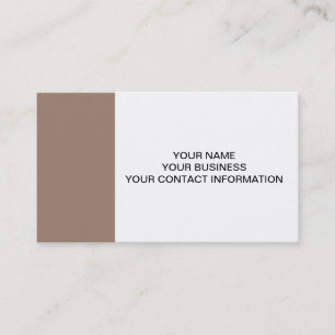 Tarjeta De Visita Parte alta de Brown del castor coloreada