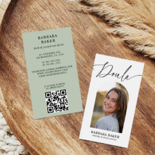 Tarjeta De Visita Partera Nacimiento Postparto Doula Foto CÓDIGO QR