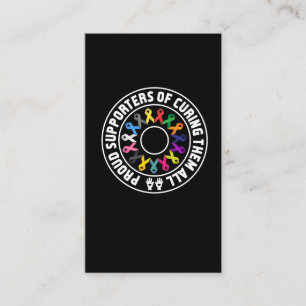 Tarjeta De Visita Partidario orgulloso que cura conciencia de las