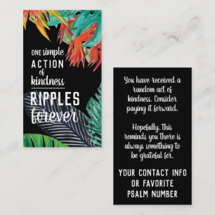 Tarjeta De Visita Pásalo al paso por el Paraíso de la Amabilidad