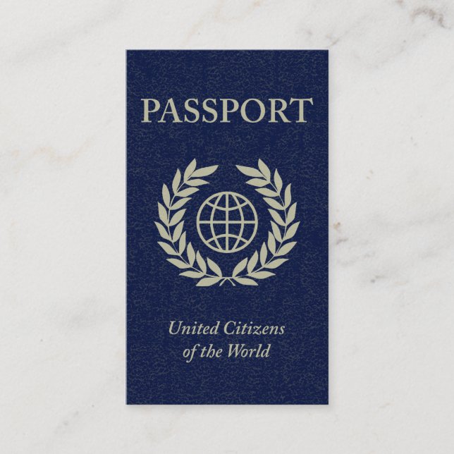 Tarjeta De Visita pasaporte (Anverso)