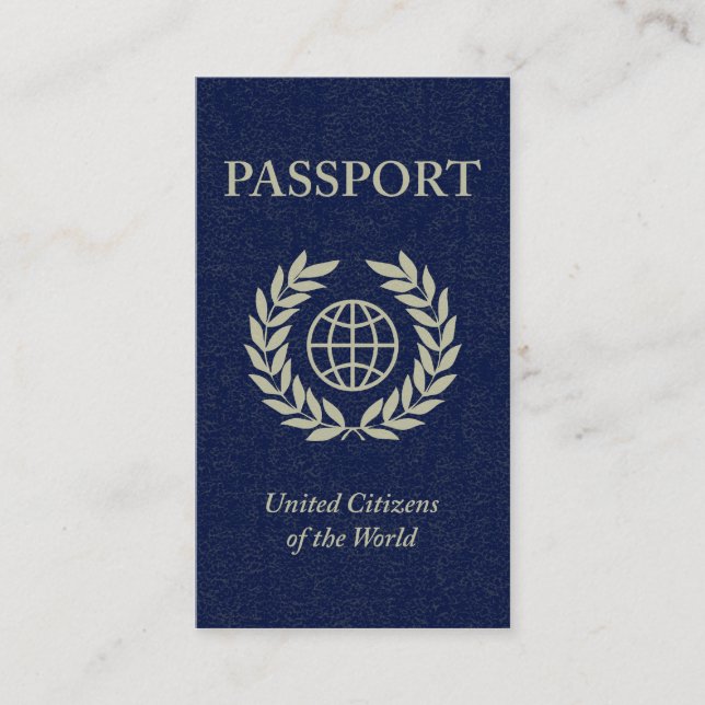 Tarjeta De Visita pasaporte (Anverso)