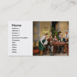 Tarjeta De Visita Pasatiempo - Juegos de azar - Repartir cartas en 1