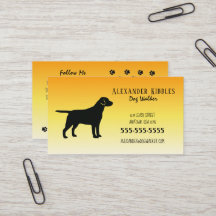 Paseador de Perro Labrador Negro Amarillo