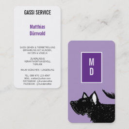 Tarjeta De Visita Paseador de Perros 