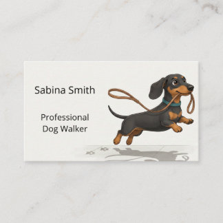 Tarjeta De Visita Paseador de Perros Profesional Paseo de Mascotas d