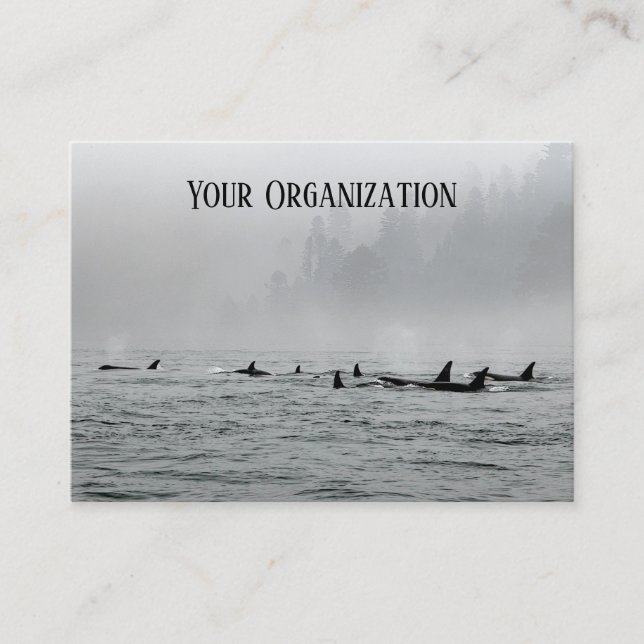 Tarjeta De Visita Paseando ballenas (Anverso)