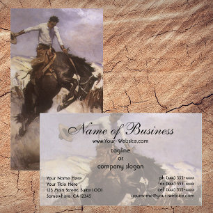 Tarjeta De Visita Paseo Breezy de WHD Koerner, Vaquero de Rodeo Vint