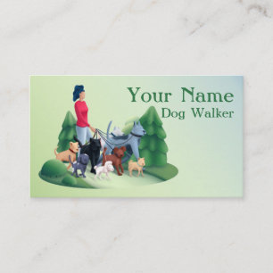 Tarjeta De Visita Paseo de perros