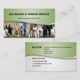 Tarjeta De Visita Paseo de perros y servicios de capacitación
