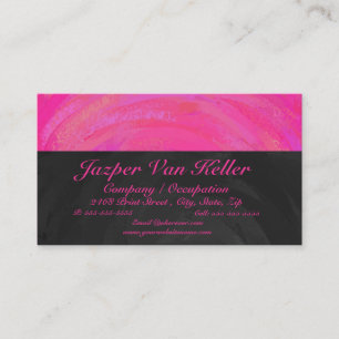 Tarjeta De Visita Pasiego rosa personalizado
