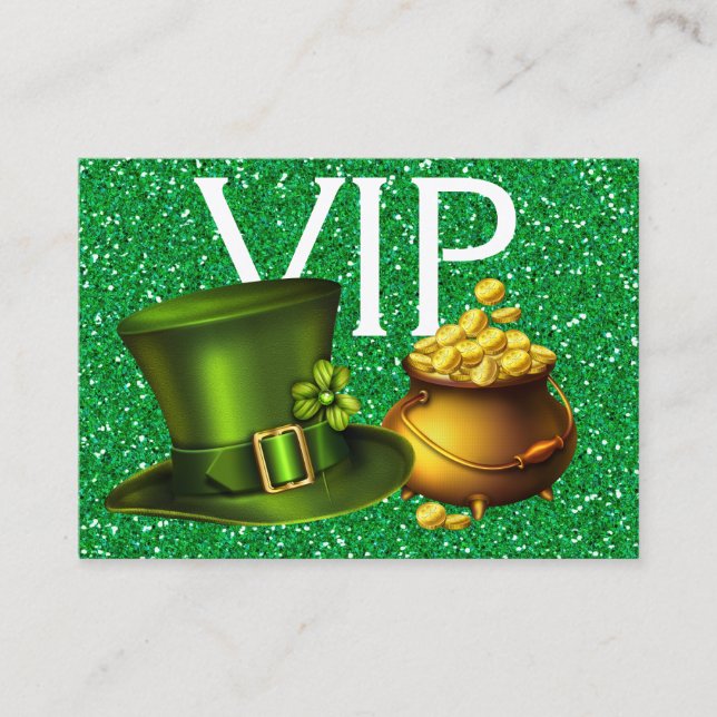 Tarjeta De Visita Paso VIP de la empresa irlandesa (Anverso)