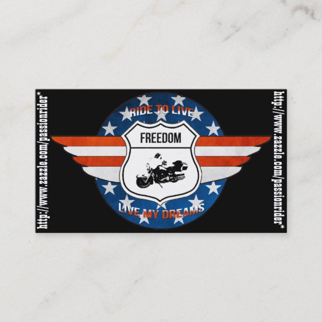 Tarjeta de visita PassionRider (Anverso)