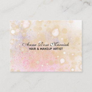 Tarjeta De Visita *~* Pastel Abstract Peach Peach Business Card