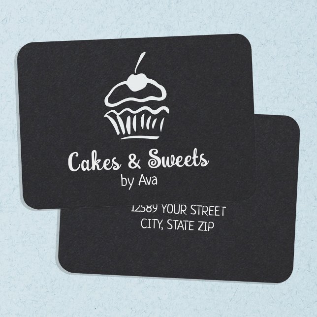 Tarjeta De Visita Pastel casero (Homemade Cake Business Cards)