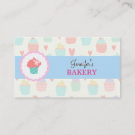 Tarjeta De Visita Pastel Cute Kawaii Panadería