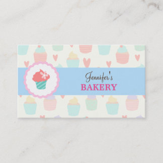 Tarjeta De Visita Pastel Cute Kawaii Panadería