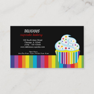 Tarjeta De Visita Pastel de arcoiris