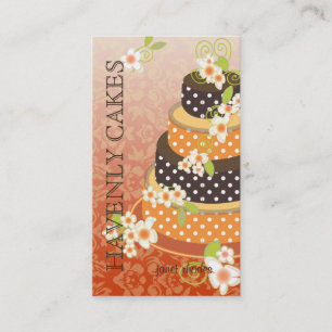 Tarjeta De Visita Pastel de boda/bodega de panadería/pastelería de n