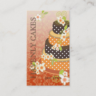 Tarjeta De Visita Pastel de boda/bodega de panadería/pastelería de n