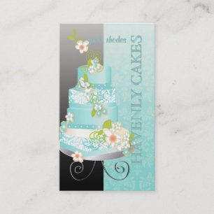 Tarjeta De Visita Pastel de boda de PixDezines/Panadería