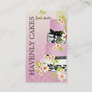 Tarjeta De Visita Pastel de bodas de PixDezines/panadería