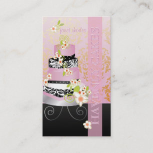 Tarjeta De Visita Pastel de bodas de PixDezines/panadería