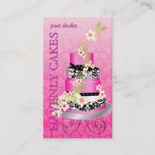 Tarjeta De Visita Pastel de bodas/Panadería/pastelería PixDezines