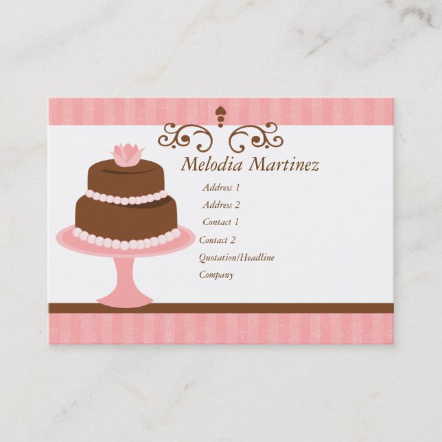 Tarjeta De Visita Pastel de bonito (Anverso)
