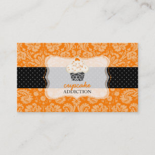 Tarjeta De Visita Pastel de chocolate naranja de PixDezines/pattisse