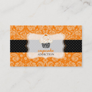 Tarjeta De Visita Pastel de chocolate naranja de PixDezines/pattisse