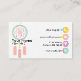 Tarjeta De Visita Pastel de Dreamcatcher