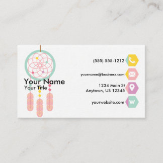 Tarjeta De Visita Pastel de Dreamcatcher