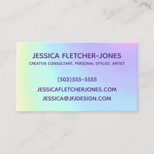 Tarjeta De Visita Pastel de naranja arcoiris