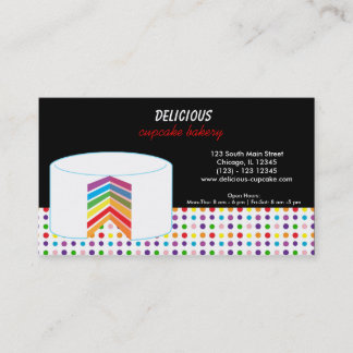 Tarjeta De Visita Pastel de negocios con arcoiris