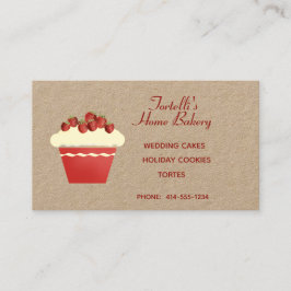 Tarjeta De Visita Pastel de panadería