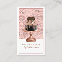 Pastel de pastelería Chef Rosa Gold Faux Relieve m