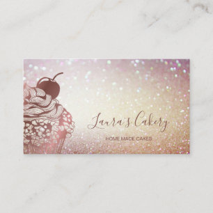 Tarjeta De Visita Pastel de pastelería de pastelería vintage