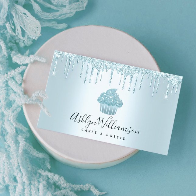 Tarjeta De Visita Pastel de pastelería Pastelería Purpurina Dris Tur (Subido por el creador)