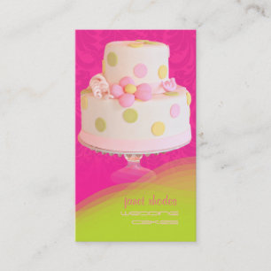 Tarjeta De Visita Pastel de pasteles bodas