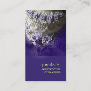 Tarjeta De Visita Pastel de pasteles bodas