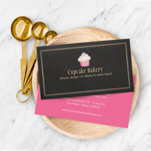 Tarjeta De Visita Pastel de pasteles y panadería Chef