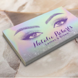 Tarjeta De Visita Pastel de pulsera Holografía Salón de belleza SPA
