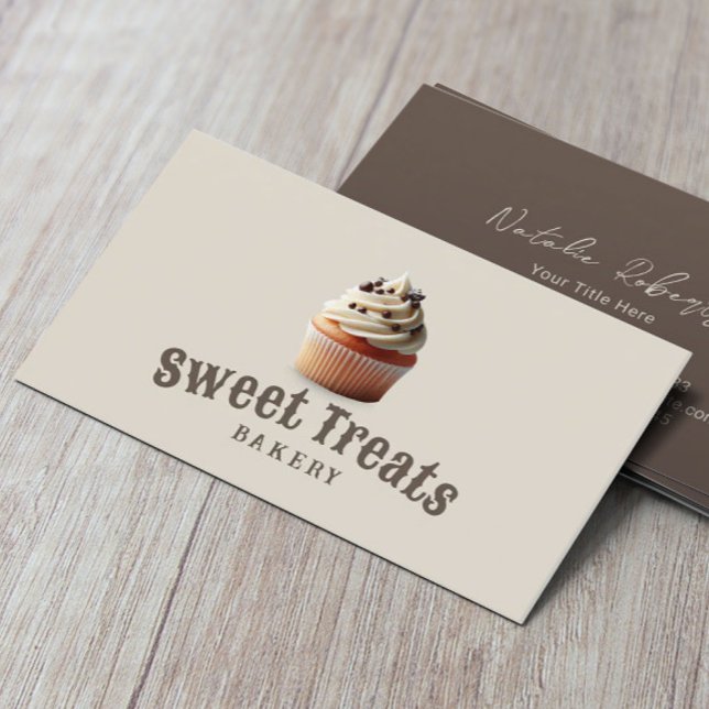 Tarjeta De Visita Pastel de tarta dulce Rasgos Pasteles Panadería (Subido por el creador)