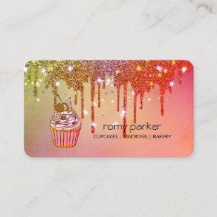 Tarjeta De Visita Pastel de torta casera Panadería Pastelería Rojo R