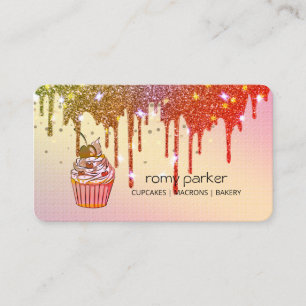 Tarjeta De Visita Pastel de torta casera Panadería Pastelería Rojo R