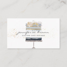 Tarjeta De Visita Pastel Diseño Panadería Cafetería Pastelería Fiest