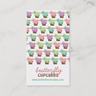Tarjeta De Visita Pastel dulce caprichoso de la panadería de las