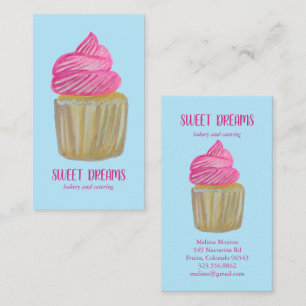 Tarjeta De Visita Pastel dulce de pastelería Panadería PERSONALIZADO