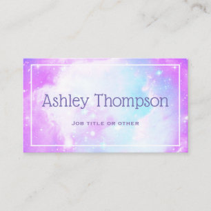 Tarjeta De Visita Pastel Galaxy Nebula
